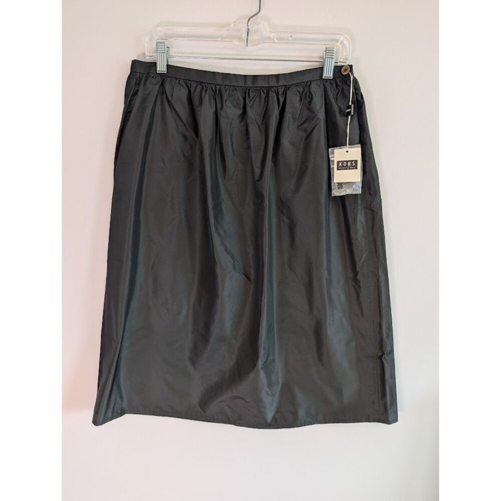 Rare Vintage Made in Italy 100% Silk NWT Kors Michael Kors Skirt size 10